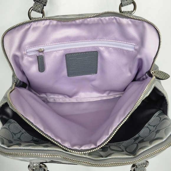 COACH Signature Penelope Shoulder Bag. - Picture 8 of 16